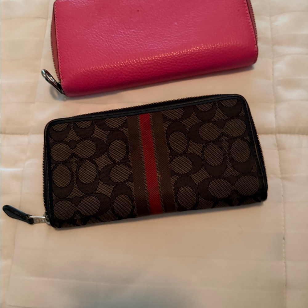 Coach Pink and Brown Wallet Duo - Picture 3 of 6